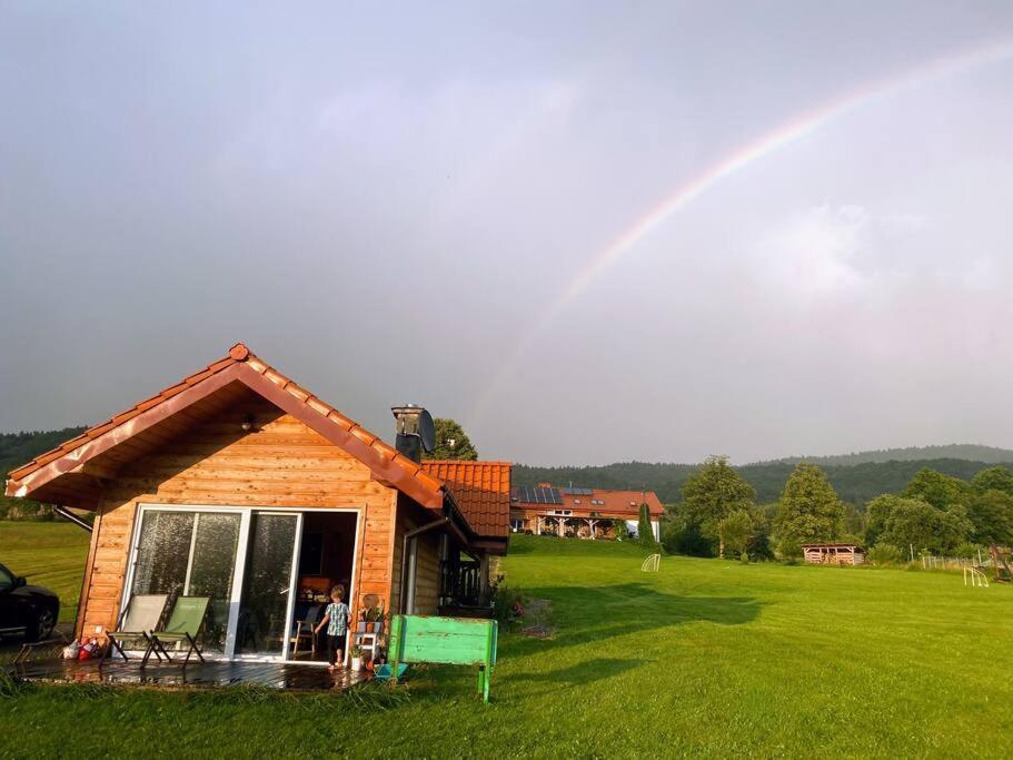 Polanka Beskid Niski Cute Cabin With Spectacular Views Hanczowa Екстер'єр фото