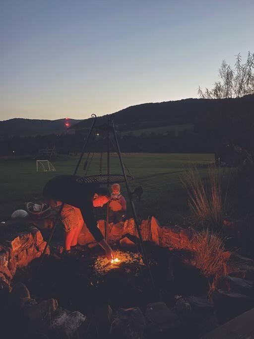 Polanka Beskid Niski Cute Cabin With Spectacular Views Hanczowa Екстер'єр фото