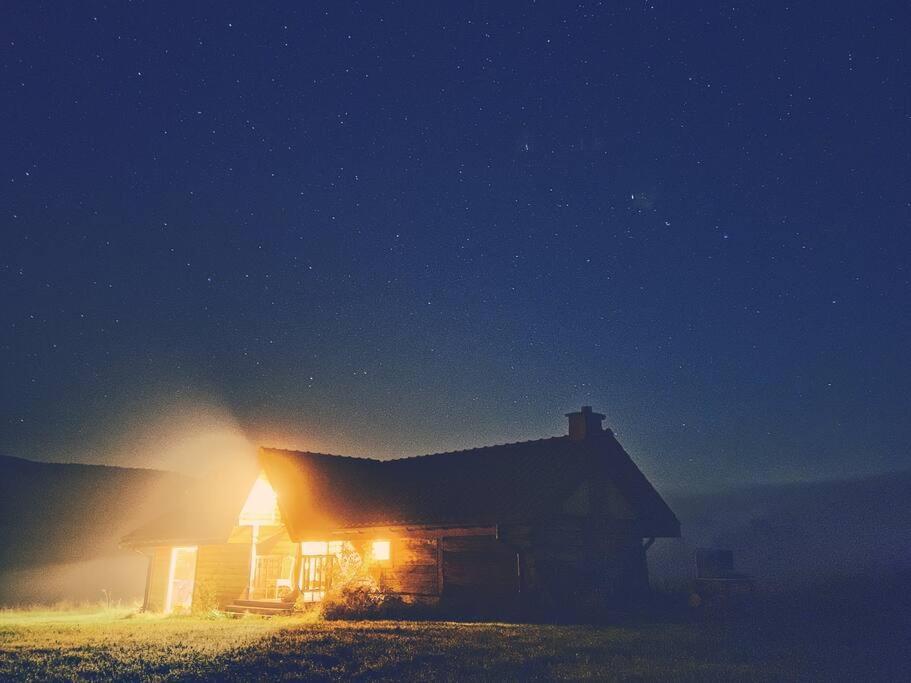Polanka Beskid Niski Cute Cabin With Spectacular Views Hanczowa Екстер'єр фото