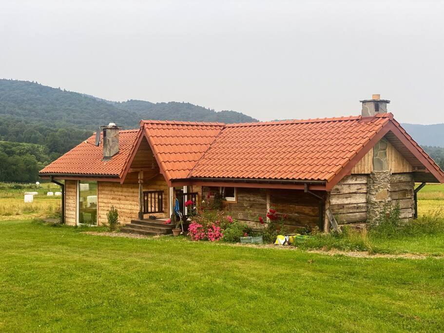 Polanka Beskid Niski Cute Cabin With Spectacular Views Hanczowa Екстер'єр фото
